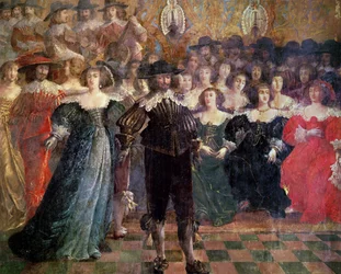 El baile de la corte (detalle)