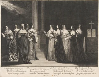 Las vírgenes prudentes se niegan a dar aceite a las vírgenes necias, ca. 1635