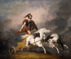 El carro de Cuthullin: "El carro de guerra avanza como la llama de la muerte, 1815
