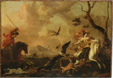 Una fiesta de cetrería