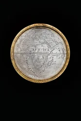 Dos globos terráqueos y celestes excepcionales, sostenidos por Hércules y Atlas, Augsburgo, 1697-99