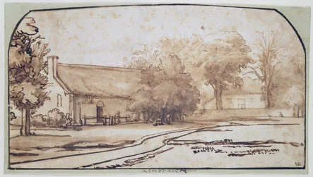 Paisaje con casa de campesino, 1640s