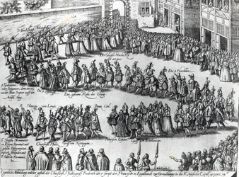 Procesión para la boda de Federico V, Elector Palatino y la Princesa Isabel, c.1613