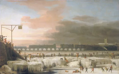 El Támesis congelado, 1677