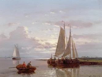 Barcos en el Río Escalda