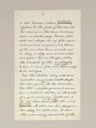 Manuscrito autógrafo del discurso de victoria electoral de Lincoln como presidente, pronunciado en Washington D.C., desde la ventana de la Casa Blanca la noche del 10 de noviembre