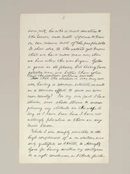 Manuscrito autógrafo del discurso de victoria electoral de Lincoln como presidente, pronunciado en Washington D.C., desde la ventana de la Casa Blanca la noche del 10 de noviembre