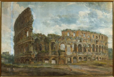 Vista exterior del Coliseo de Roma