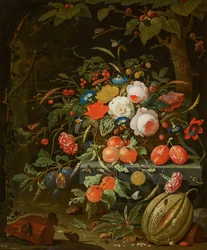 Flores y frutas