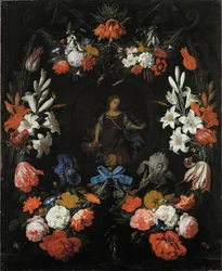 Guirnalda de flores, ca. 1675