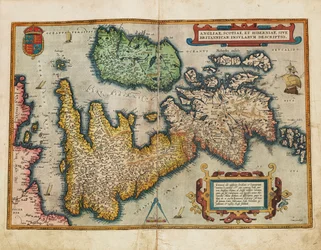 Angliae, Scotiae, et Hiberniae, sive Britannicar: Insularum descriptio (Inglaterra, Escocia e Irlanda, también conocidas como Islas Británicas)