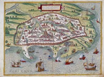 Mapa de Alejandría - por Abraham Ortelius, Amberes