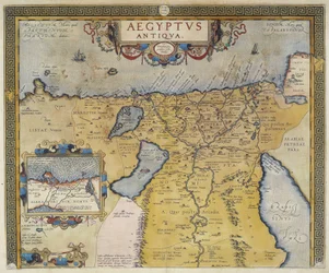 Mapa del Antiguo Egipto - por Abraham Ortelius, Amberes