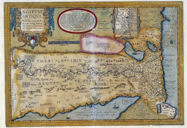 Mapa del Antiguo Egipto - por Abraham Ortelius, Amberes