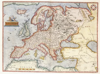 Mapa de Europa, 1587