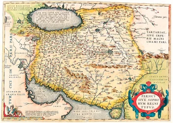 Tipo del reino persa o de los sofistas. Mapa geográfico del territorio de la península arábiga de 