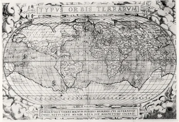 Typus Orbis Terrarum, mapa del mundo, 1577