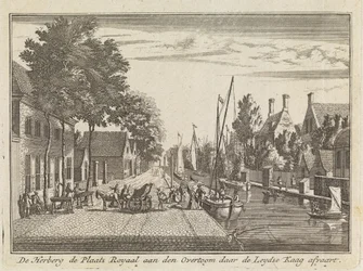 La posada De Plaats Royael en el Overtoom, de donde parte la Leydse Kaag