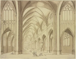 Interior de la iglesia de Santa María de Utrecht