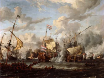 La batalla naval de Texel