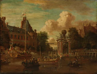 La legación moscovita de visita en Ámsterdam, 29 de agosto de 1697