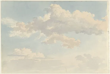 Nubes contra el cielo azul