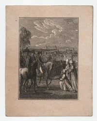Napoleón en Egipto, hacia 1795 (grabado)
