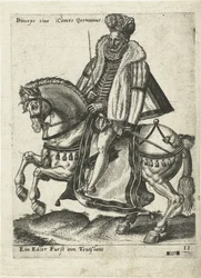 Gobernante alemán a caballo