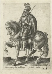 noble francés a caballo