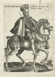 Escudero holandés a caballo