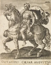 Octavio César Augusto de Doce Césares a Caballo, ca. 1565-1587
