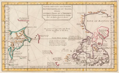 Mapa de Asia y América