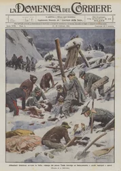 Abundantes y desastrosas nevadas en Italia, avalancha que cerca de Tenda arrasa un campamento