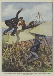 Aviación judicial, policía estadounidense que desde un avión avista a un asesino, se lanza sobre él y lo arresta