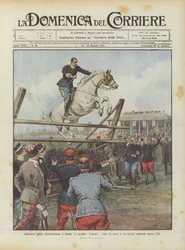 Concurso hípico internacional en Roma, el caballo Vissuto gana la competencia en elevación saltando 2,20 metros