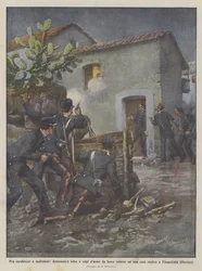 Entre carabineros y malhechores, dramática lucha a tiros alrededor de una casa rústica