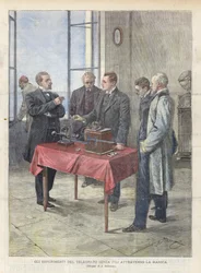 Los experimentos del telégrafo sin hilos a través del Canal de la Mancha