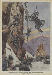 Las hazañas de los nuestros, cumbres escaladas con cuerdas, cañones levantados a alturas vertiginosas