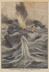 Los destructores austro-húngaros Triglav y Lika hundidos frente a Durazzo