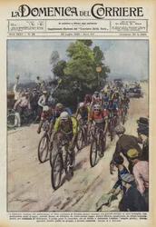 Los campeones italianos que participan en el Giro ciclista de Francia han animado con gran energía