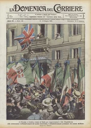 El Príncipe de Gales, venido a Italia para representar al Rey de Inglaterra en la celebración