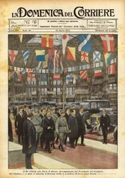 El Rey de Italia en la Feria de Milán