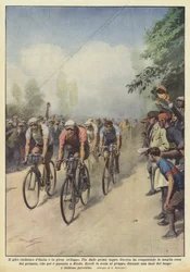 El giro ciclista de Italia está en pleno desarrollo