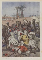 Inquietudes bélicas en Libia, soldados y camellos de la columna Gianinazzi asaltados cerca de