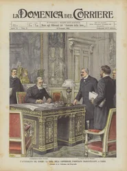 La firma de la convención de arbitraje franco-italiano en París