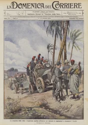 La conquista de Libia, reconocimiento pacífico en el interior para ganarse a las poblaciones y reconocer los lugares