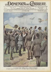 La entrega de la cruz militar a Gabriele d