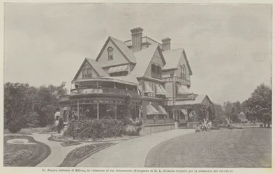 La residencia habitual de Edison, cerca de su laboratorio