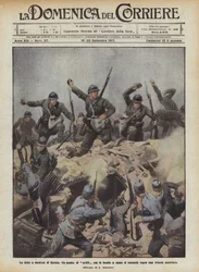 La lucha al noreste de Gorizia