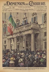 Las entusiastas acogidas de los milaneses al Príncipe Heredero, llegado para el cierre de la Feria Muestrario